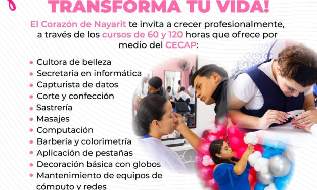 Desarrolla tu creatividad e impulsa tu talento con los cursos de 60 y 120 horas que el Corazón de Nayarit tiene para ti
