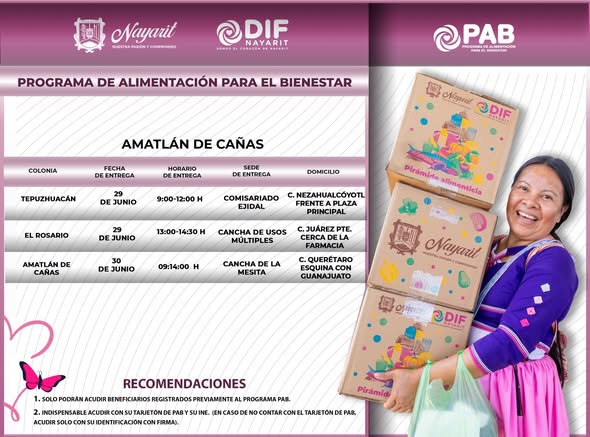 Atención familias de Xalisco, Amatlán de Cañas y La Yesca