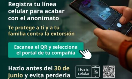 Registra tu línea, acaba con el anonimato y protégete a ti y a tu familia