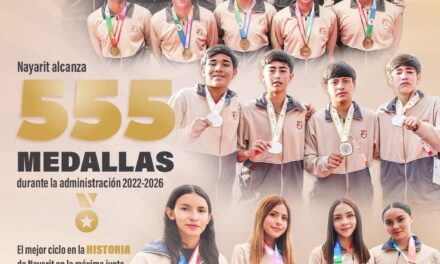 Nayarit hace historia con 555 medallas en la Olimpiada Nacional CONADE 2022-2026