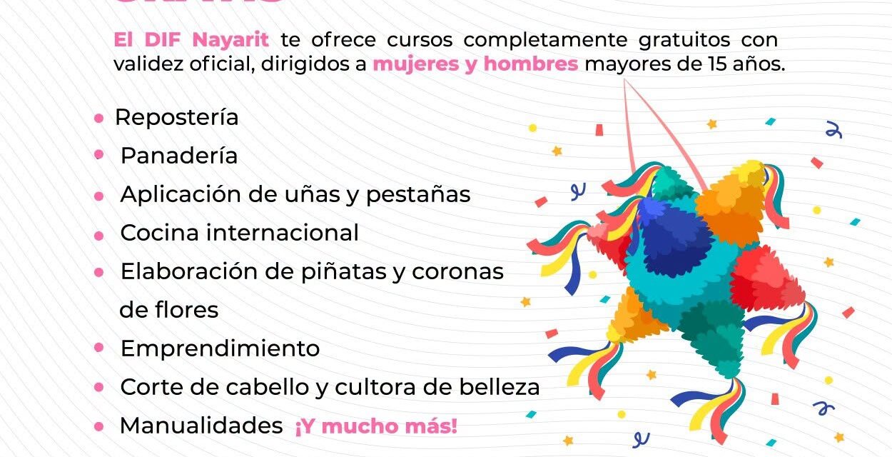 DIF Nayarit impulsa el emprendimiento con cursos para fortalecer la economía de las familias