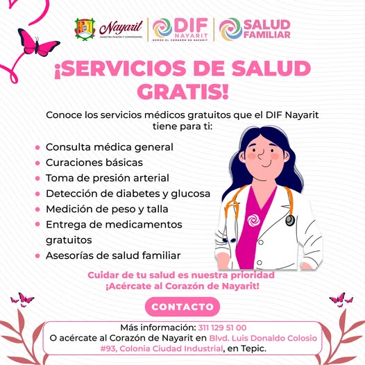 En DIF Nayarit, tu salud es nuestra prioridad