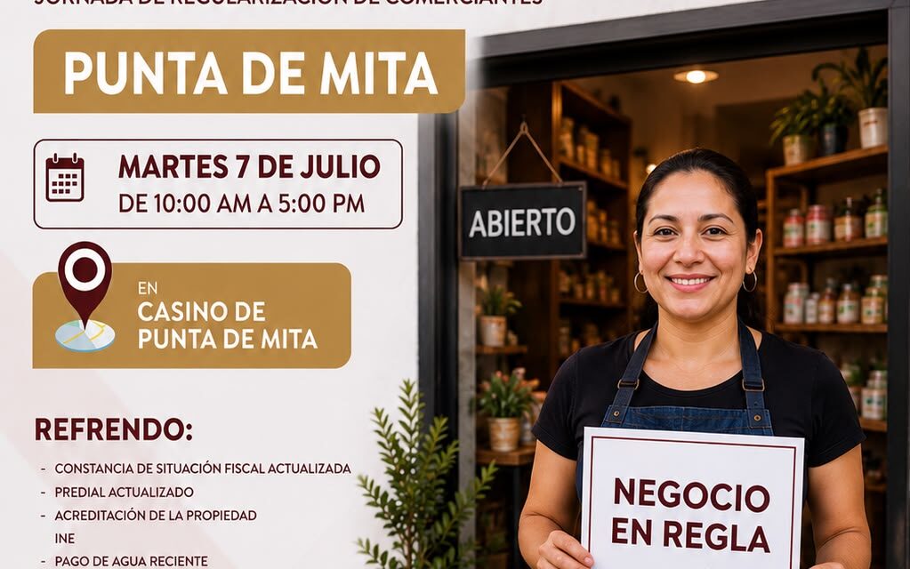Gobierno de Bahía de Banderas acerca jornada de regularización comercial a Punta de Mita