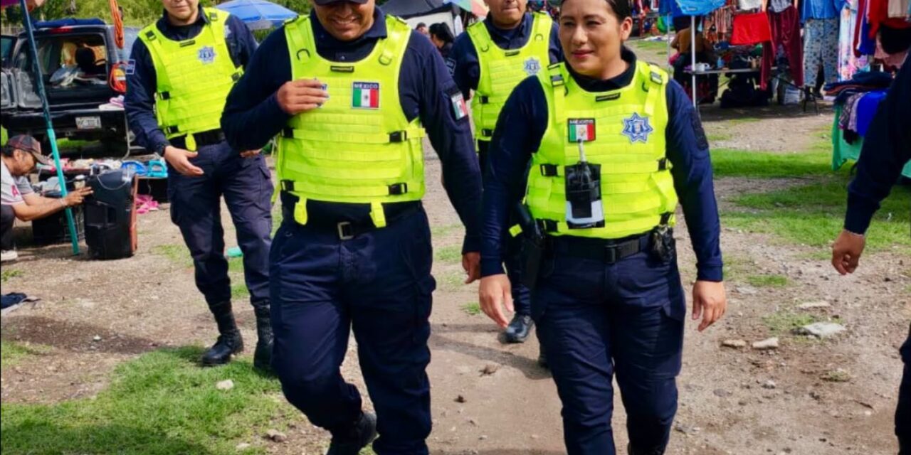 ¡REFUERZAN LA VIGILANCIA EN TIANGUIS Y ESPACIOS PÚBLICOS PARA MAYOR SEGURIDAD!