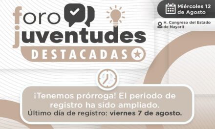 ¡SE AMPLÍA EL PLAZO! AÚN ESTÁS A TIEMPO DE NOMINAR A LAS JUVENTUDES DESTACADAS 2026