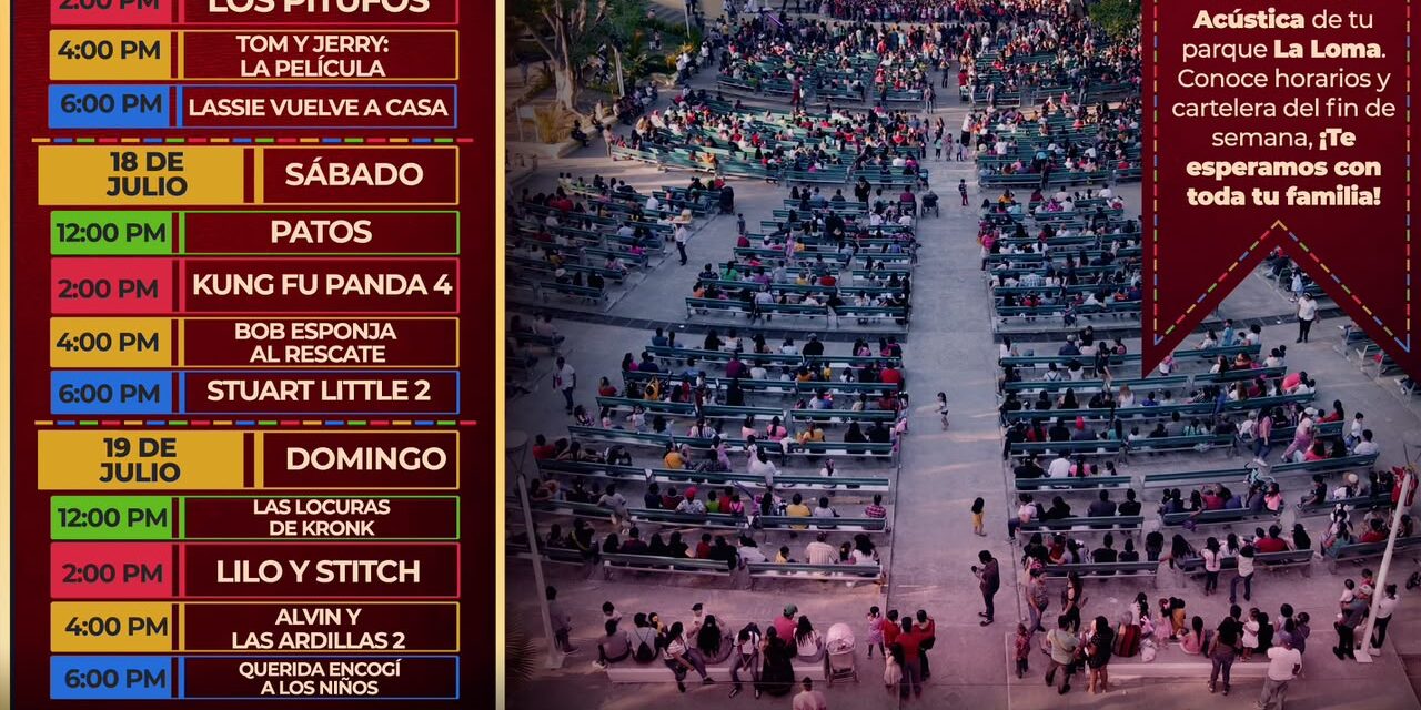 ¡CINE GRATIS EN EL CORAZÓN DE NAYARIT! DISFRUTA UN FIN DE SEMANA DE PELÍCULA EN FAMILIA