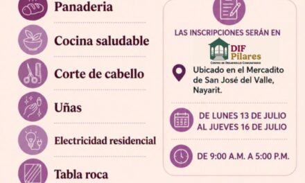 ¡INSCRÍBETE Y APRENDE UN NUEVO OFICIO! DIF PILARES E ICATEN ABREN TALLERES DE CAPACITACIÓN