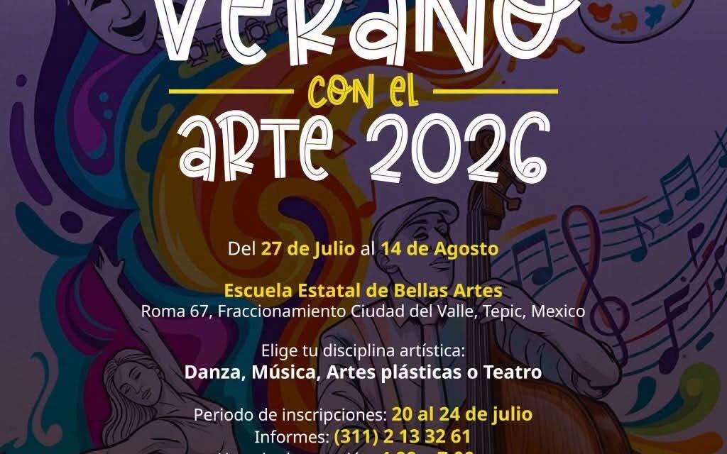 ¡ESTE VERANO DESCUBRE TU TALENTO Y VIVE EL ARTE EN NAYARIT!