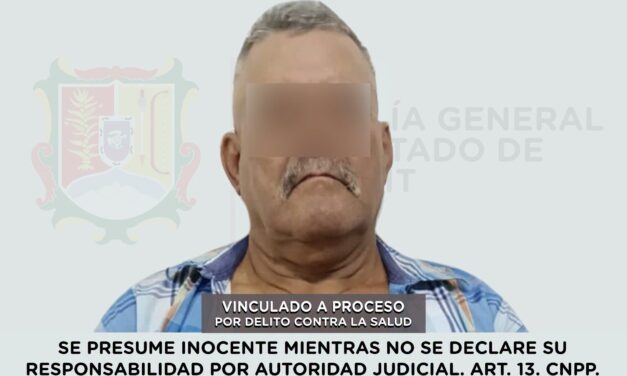 ¡VINCULAN A PROCESO A PERSONA POR NARCOMENUDEO CON FINES DE VENTA EN COMPOSTELA!