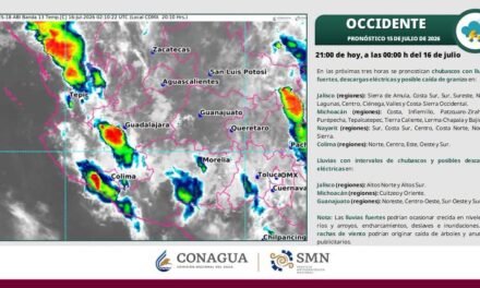 ¡PREPÁRATE! PRONOSTICAN LLUVIAS FUERTES, TORMENTAS ELÉCTRICAS Y RACHAS DE VIENTO EN MÉXICO