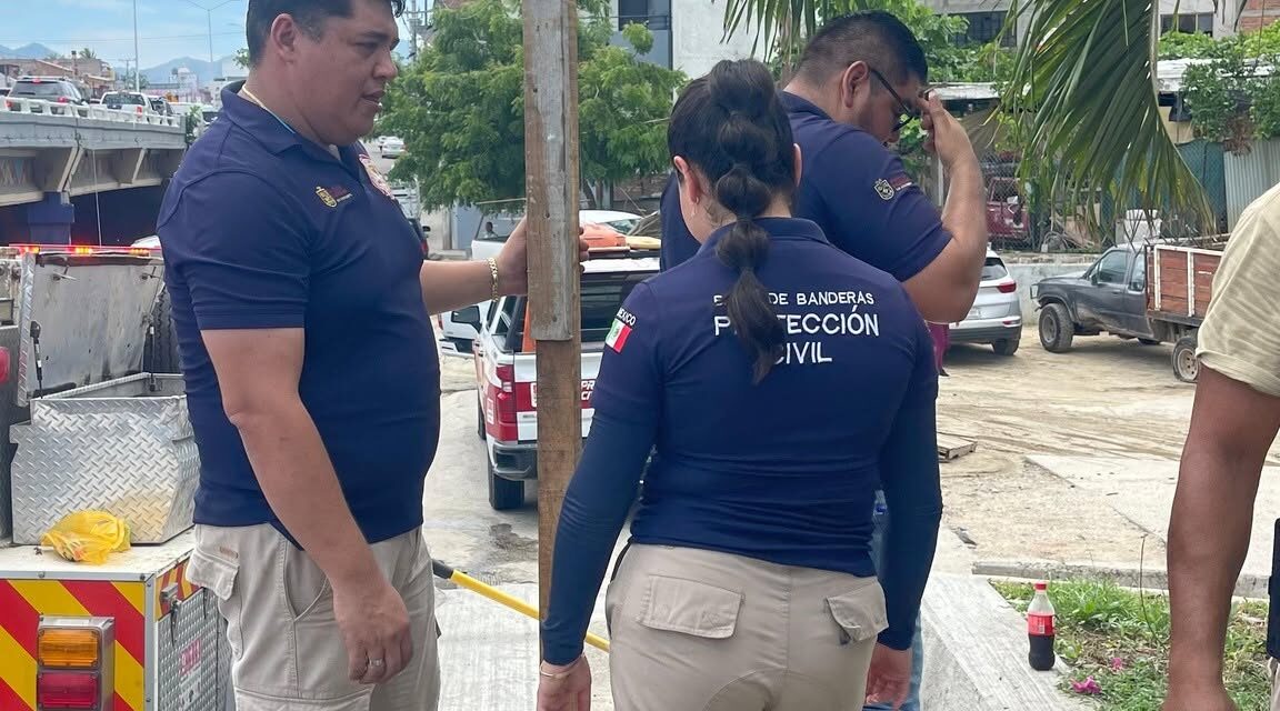 ¡INSTALAN SEÑALIZACIÓN PREVENTIVA EN ZONAS DE INUNDACIÓN PARA PROTEGER A LA POBLACIÓN!