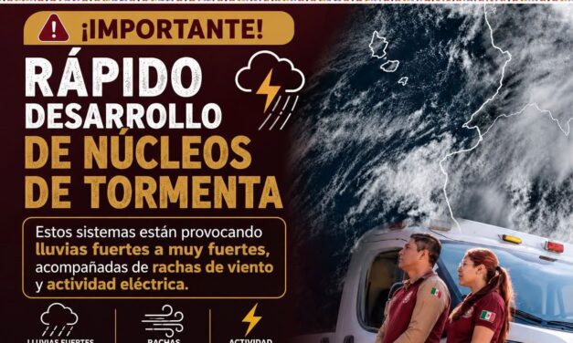 ¡ALERTA! FUERTES TORMENTAS SE APROXIMAN A LA REGIÓN