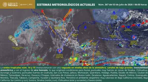 ¡CHUBASCOS, VIENTOS Y OLEAJE! ASÍ ESTARÁ EL CLIMA HOY EN NAYARIT