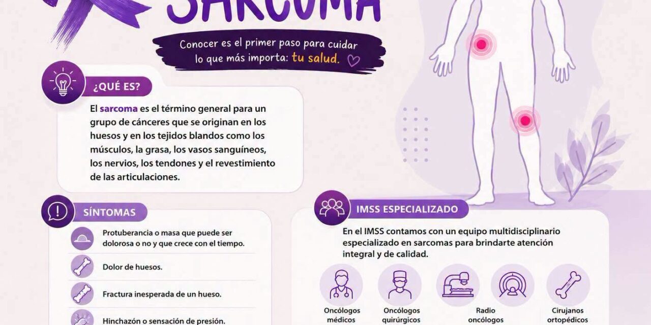 ¡CONOCER LOS SIGNOS DE ALERTA DEL SARCOMA PUEDE MARCAR LA DIFERENCIA!