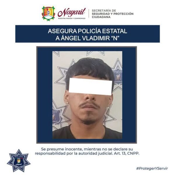 ¡POLICÍA ESTATAL ASEGURA A JOVEN Y RECUPERA MOTOCICLETA CON REPORTE DE ROBO!
