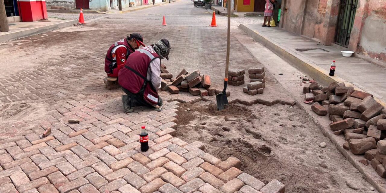 ¡MEJORAN LA CALLE EMILIO CARRANZA CON TRABAJOS DE RENIVELACIÓN!