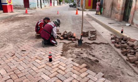 ¡MEJORAN LA CALLE EMILIO CARRANZA CON TRABAJOS DE RENIVELACIÓN!