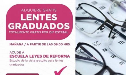 ¡LENTES GRADUADOS GRATIS PARA FAMILIAS DE ACAPONETA!