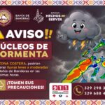 ¡ALERTA POR TORMENTAS! PREVÉN LLUVIAS EN BAHÍA DE BANDERAS DURANTE LAS PRÓXIMAS HORAS