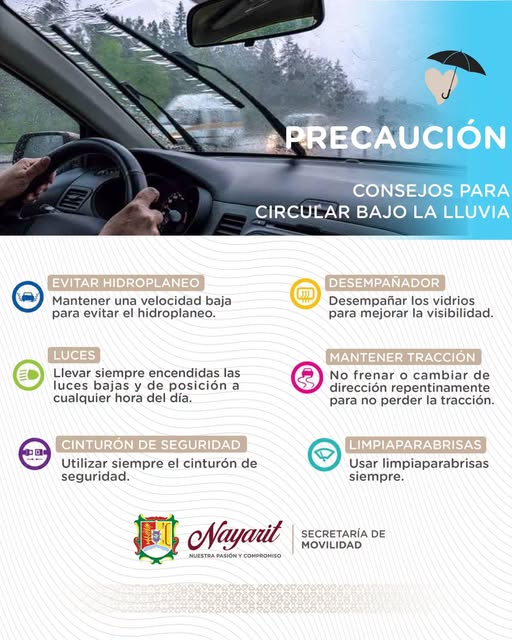 El Gobierno del Estado invita a las y los conductores a manejar con responsabilidad
