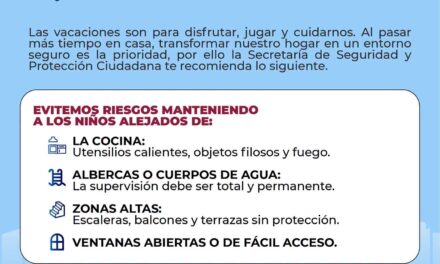 ¡VACACIONES EN CASA, SEGURIDAD EN TODO MOMENTO!