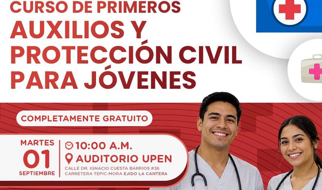 ¡JÓVENES APRENDERÁN PRIMEROS AUXILIOS GRATIS!