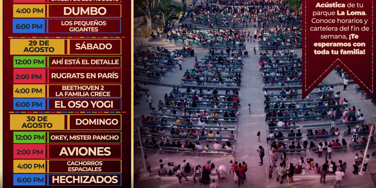 ¡CINE GRATIS EN LA LOMA! EL CORAZÓN DE NAYARIT TE INVITA A DISFRUTAR EN FAMILIA