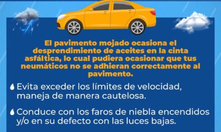 ¡PROTÉGETE EN ESTA TEMPORADA DE LLUVIAS: SIGUE ESTAS RECOMENDACIONES!