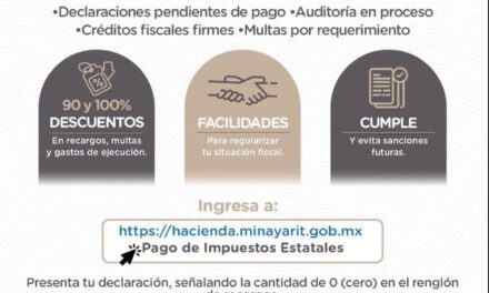 ¡REGULARÍZATE Y APROVECHA LOS ESTÍMULOS FISCALES DE HASTA EL 100% EN NAYARIT!