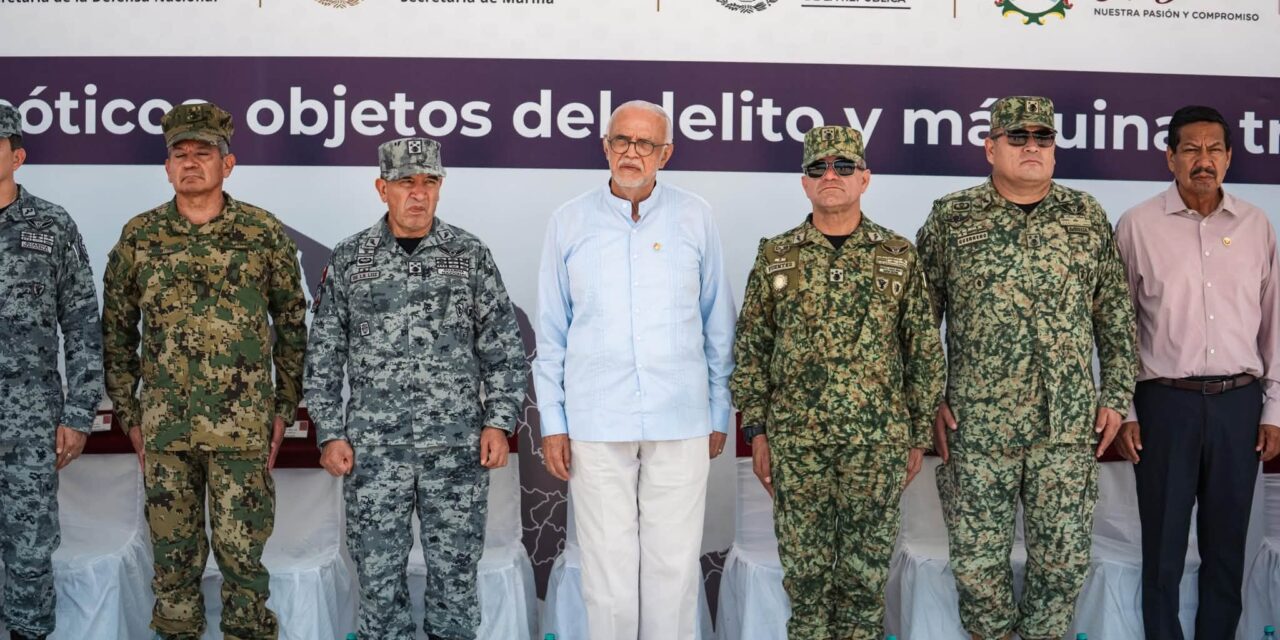 ¡NAYARIT DESTRUYE NARCÓTICOS Y OBJETOS DEL DELITO!