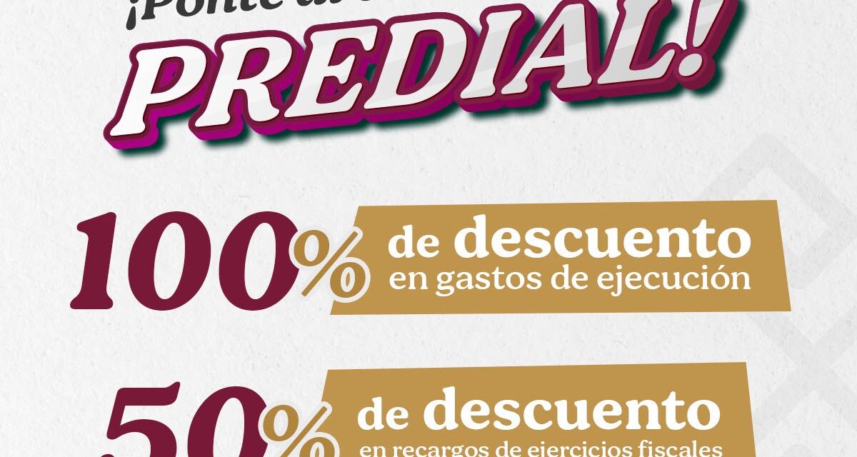 DESCUENTOS EN PAGO DEL PREDIAL