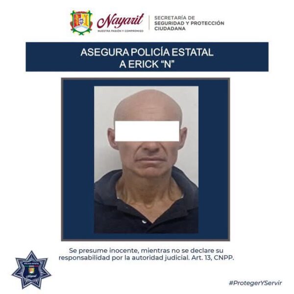 SSPC CUMPLE ORDEN DE APREHENSIÓN POR DELITO CONTRA LA SALUD EN TEPIC