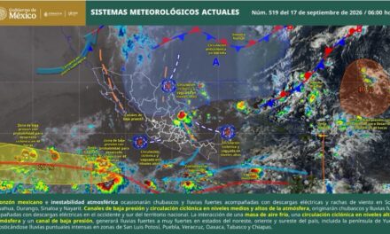 ¡LLUVIAS Y ALTAS TEMPERATURAS PARA NAYARIT ESTE 17 DE SEPTIEMBRE!