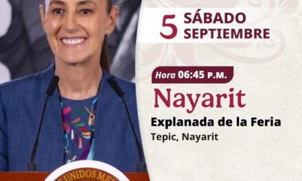 ¡NAYARIT RECIBIRÁ A CLAUDIA SHEINBAUM CON UNIDAD Y ENTUSIASMO!