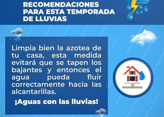 ¡PREPÁRATE Y PROTÉGETE DURANTE LA TEMPORADA DE LLUVIAS!