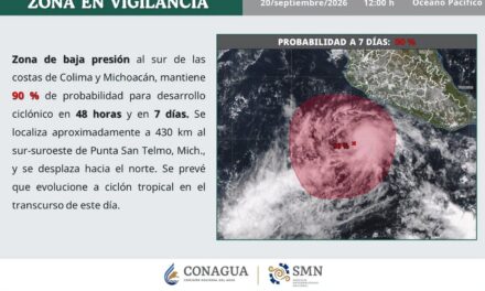 ¡VIGILANCIA ANTE POSIBLE DESARROLLO CICLÓNICO Y LLUVIAS EN MÉXICO!