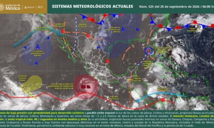 ¡LLUVIAS FUERTES Y OLEAJE ELEVADO PARA ESTE 20 DE SEPTIEMBRE!