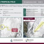 SE PRONOSTICAN LLUVIAS FUERTES Y VIENTOS DE HASTA 80 KM/H