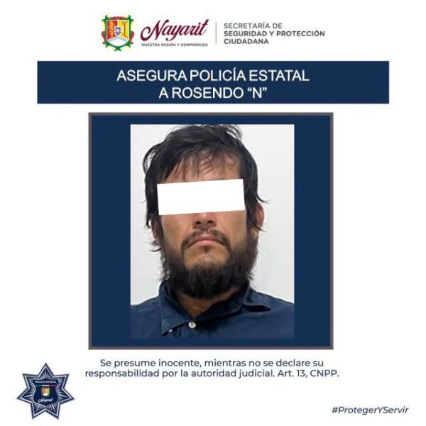 ¡POLICÍA ESTATAL REALIZA ASEGURAMIENTO EN LO DE MARCOS, COMPOSTELA!