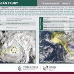 ¡ALERTA POR LLUVIAS Y CHUBASCOS TRAS EL PASO DEL HURACÁN TRUDY!