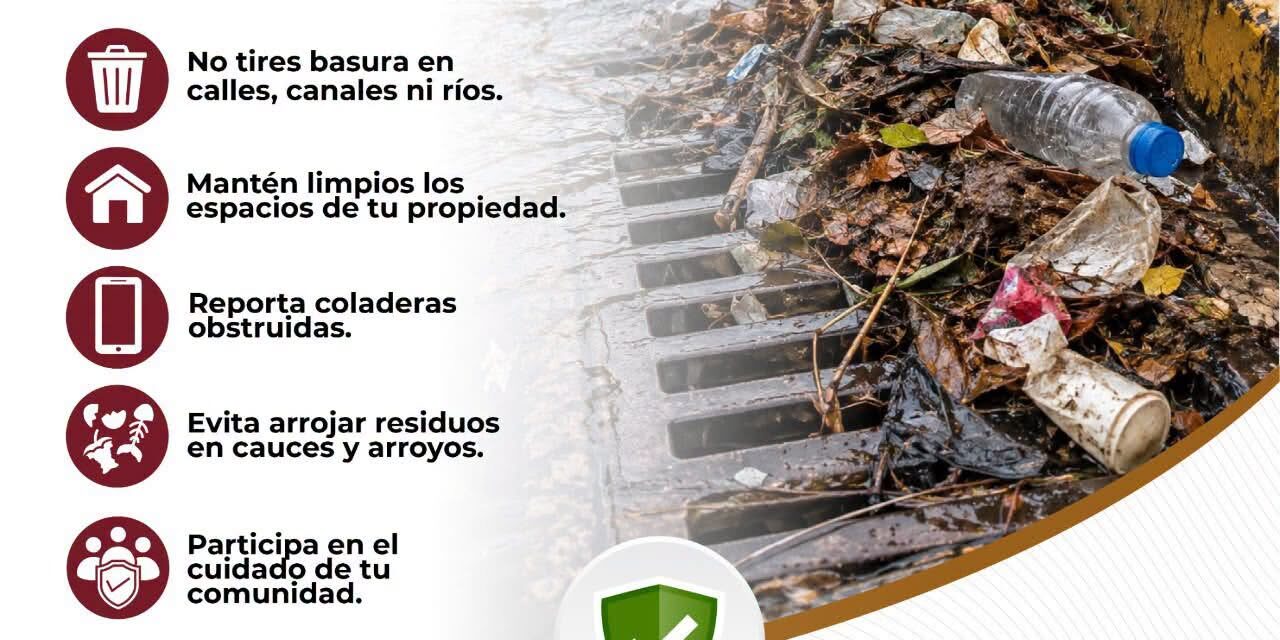 ¡PREVENIR INUNDACIONES ES TAREA DE TODAS Y TODOS!
