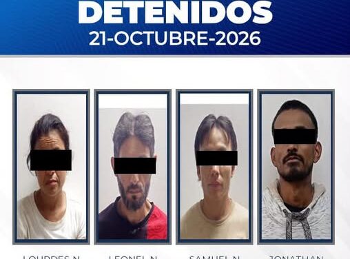¡ASEGURAN A SEIS PERSONAS EN TEPIC Y COMPOSTELA!
