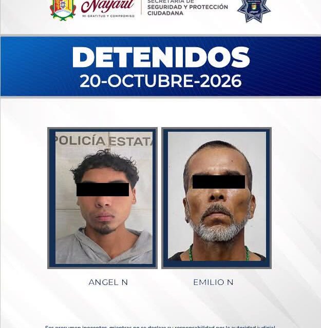 ¡ASEGURAN A DOS PERSONAS POR VIOLENCIA FAMILIAR!