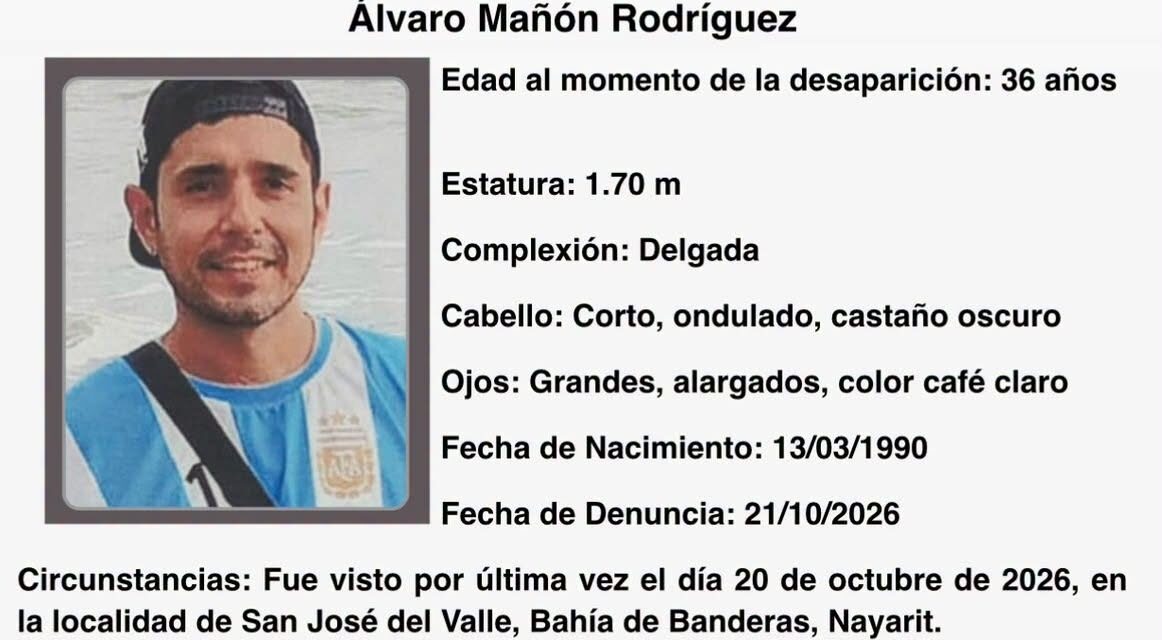 ¡AYÚDANOS A LOCALIZAR A ÁLVARO MAÑÓN RODRÍGUEZ!