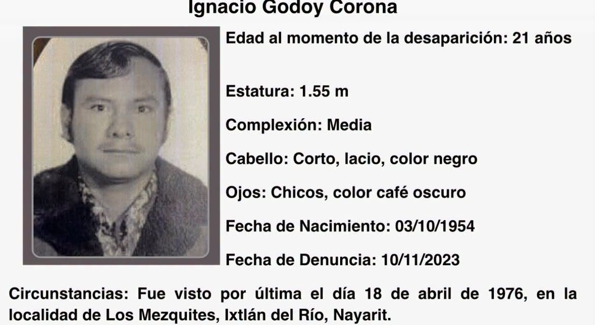 ¡AYÚDANOS A LOCALIZAR A IGNACIO GODOY CORONA!