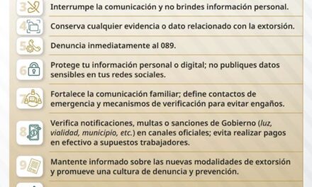 ¡UNIDOS CONTRA LA EXTORSIÓN! CONOCE Y DENUNCIA AL 089