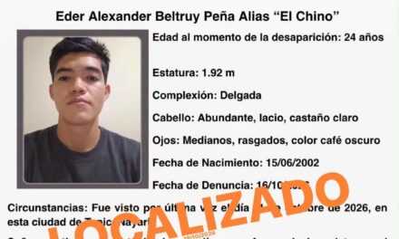 ¡EDER ALEXANDER BELTRUY PEÑA YA FUE LOCALIZADO!