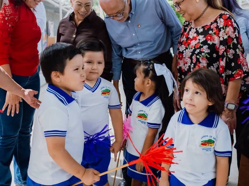 ¡RENUEVAN EL PREESCOLAR SANGANGÜEY EN TEPIC PARA BENEFICIO DE LA NIÑEZ!