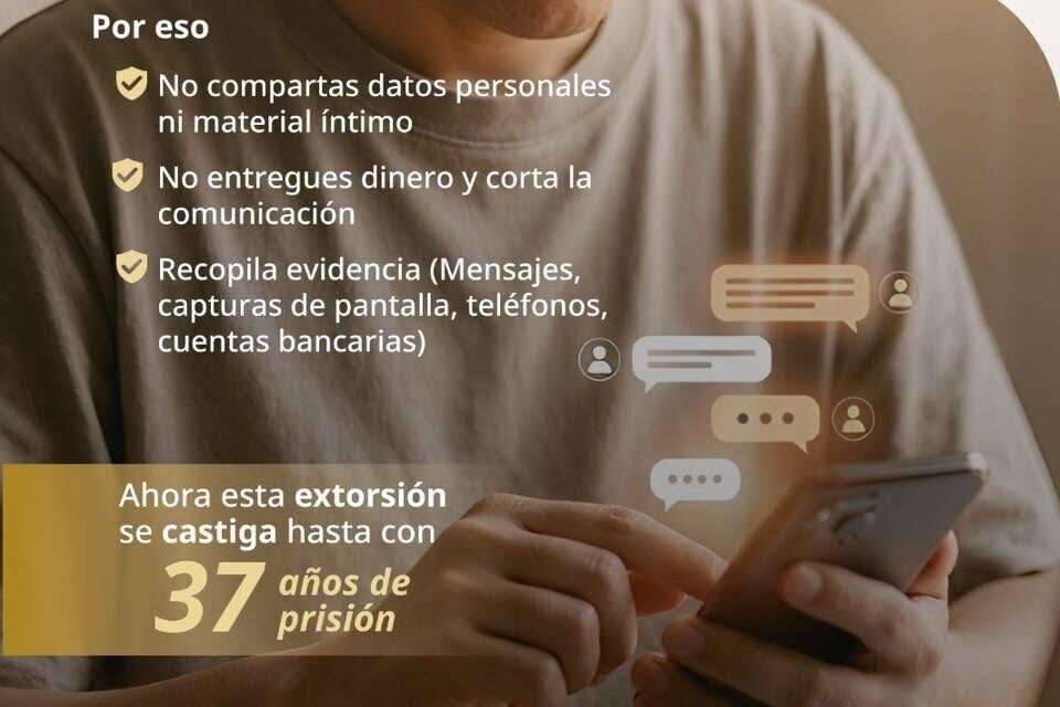 ¡NO CAIGAS EN LA EXTORSIÓN! DENUNCIA AL 089
