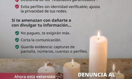 ¡NO TE DEJES ENGAÑAR! ANTE UNA EXTORSIÓN, DENUNCIA AL 089